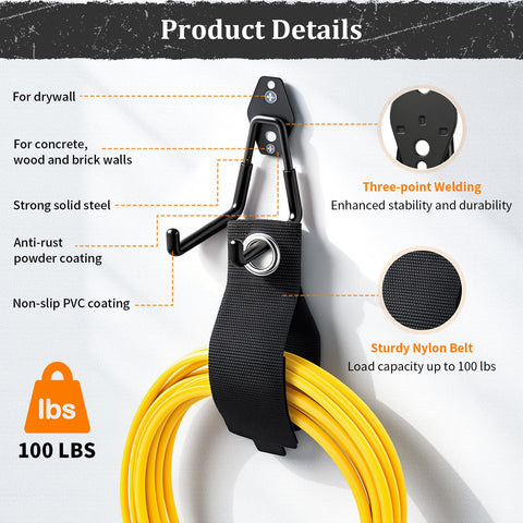 Housolution tool organizer hook keeps power tools within easy reach