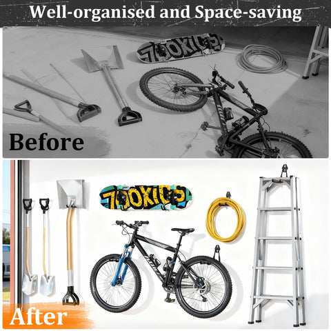 Housolution wall-mount system optimizes vertical space in garages and sheds