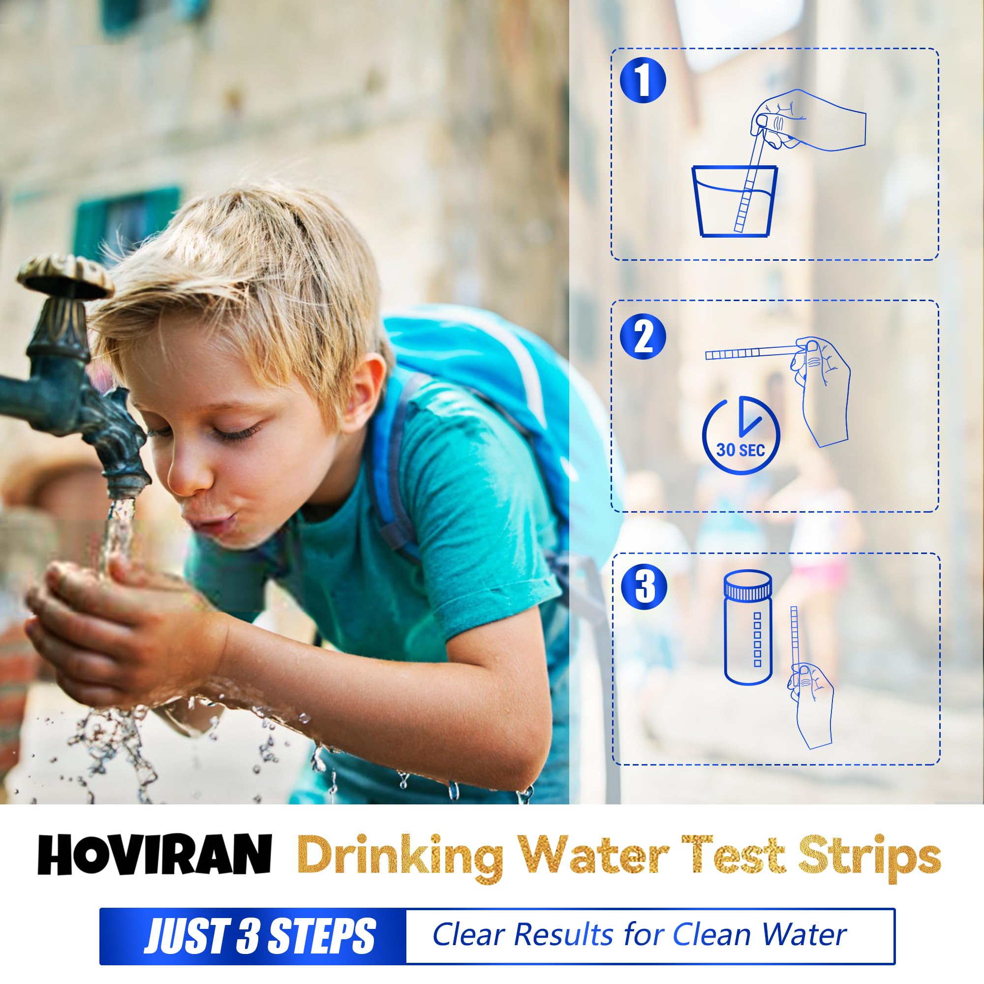 HOVIRAN compact test tube with cap for easy portability.