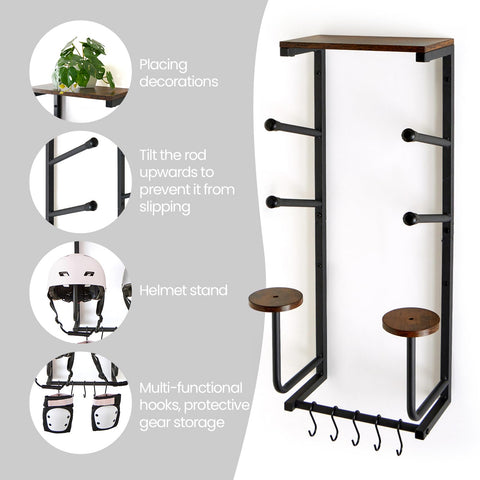 Hovnuyee helmet holders keeping helmets organized and reachable
