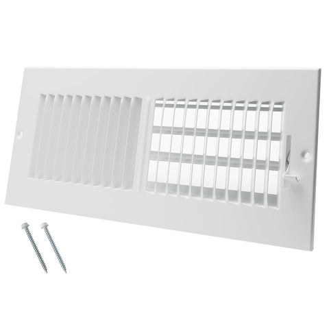 Howeall 12x4 duct opening vent cover in steel offers precise airflow control for HVAC.