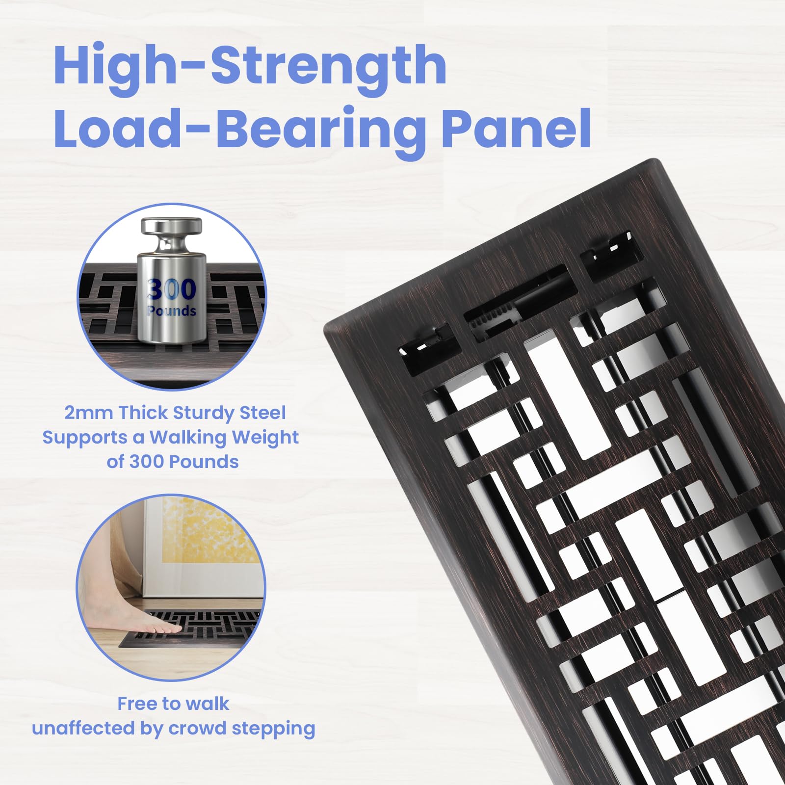 Howeall adjustable airflow damper for precise, quiet control