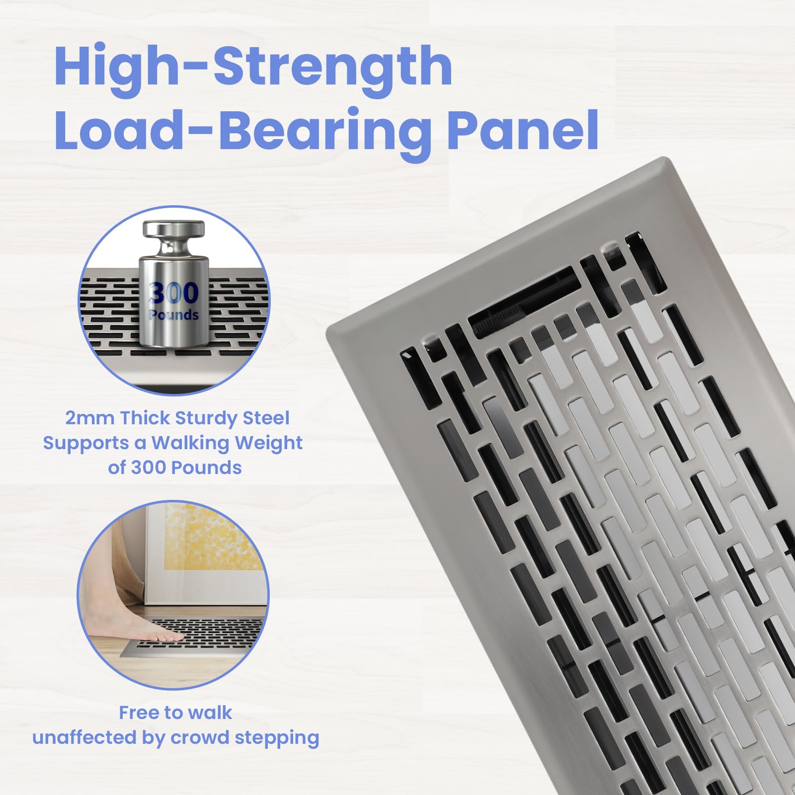 Howeall adjustable-damper airflow-control allows precise room ventilation.