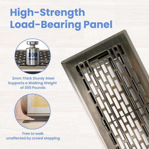Howeall adjustable damper airflow control for customizable center-air comfort.