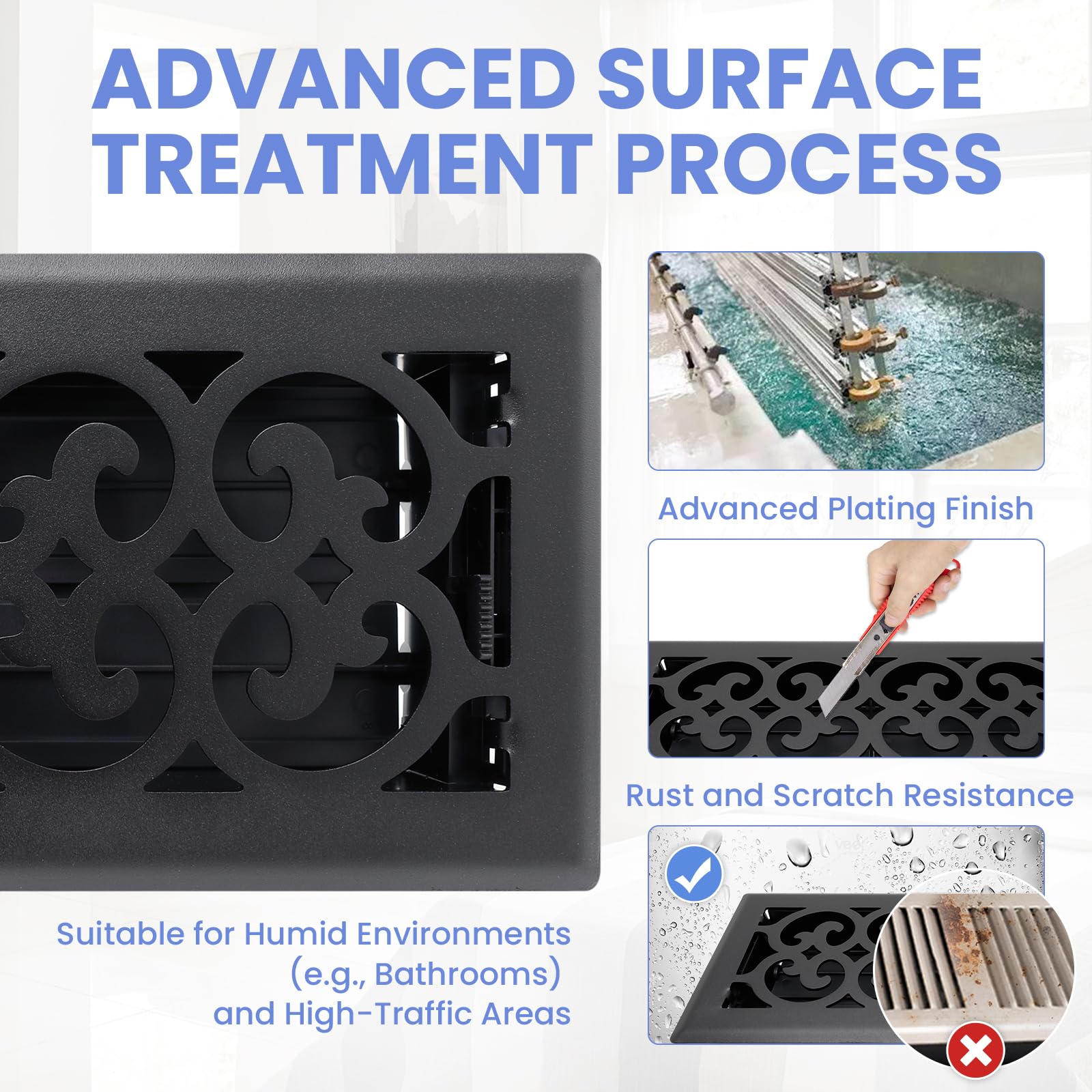 Howeall adjustable damper enables precise airflow control for comfort