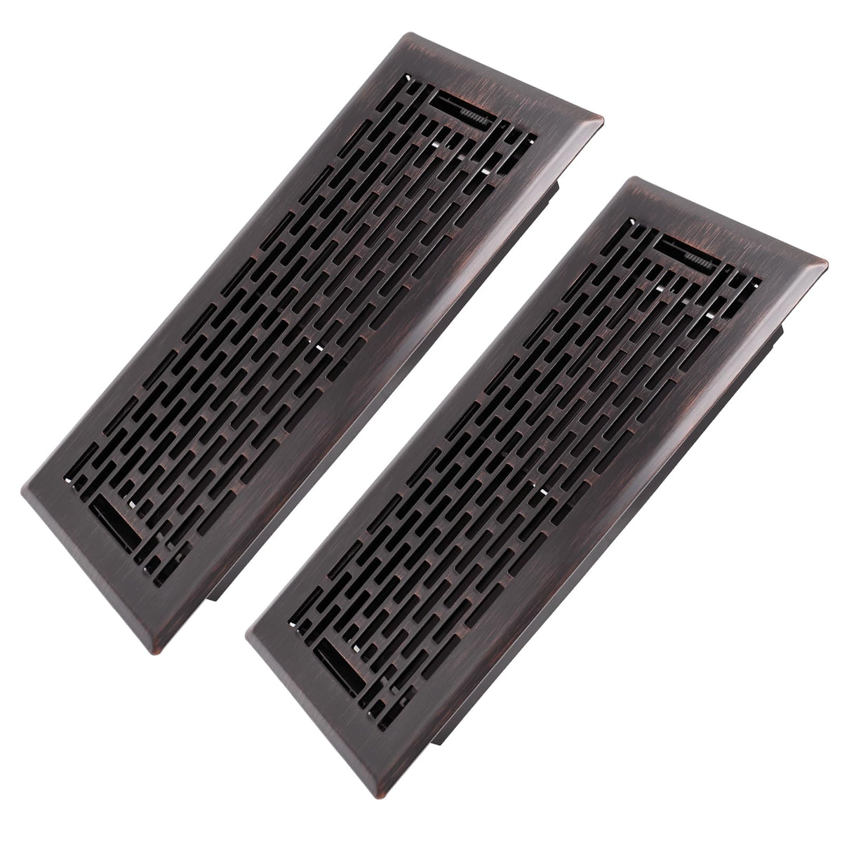 Howeall Boston-design floor register 4x10 with edge folding for a seamless, safe floor fit.