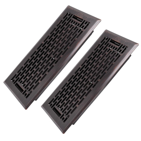 Howeall Boston-design floor register 4x10 with edge folding for a seamless, safe floor fit.