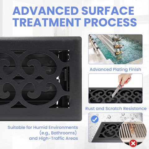 Howeall Charlotte vent with adjustable damper demonstrates precise airflow control for comfort.