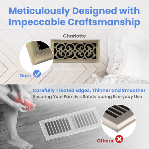 Durable dampers in Howeall vent for long-lasting airflow control