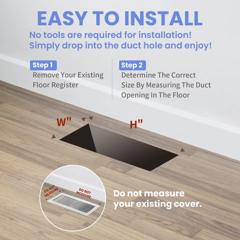 Howeall easy-install no-tools required vent for quick DIY setup.