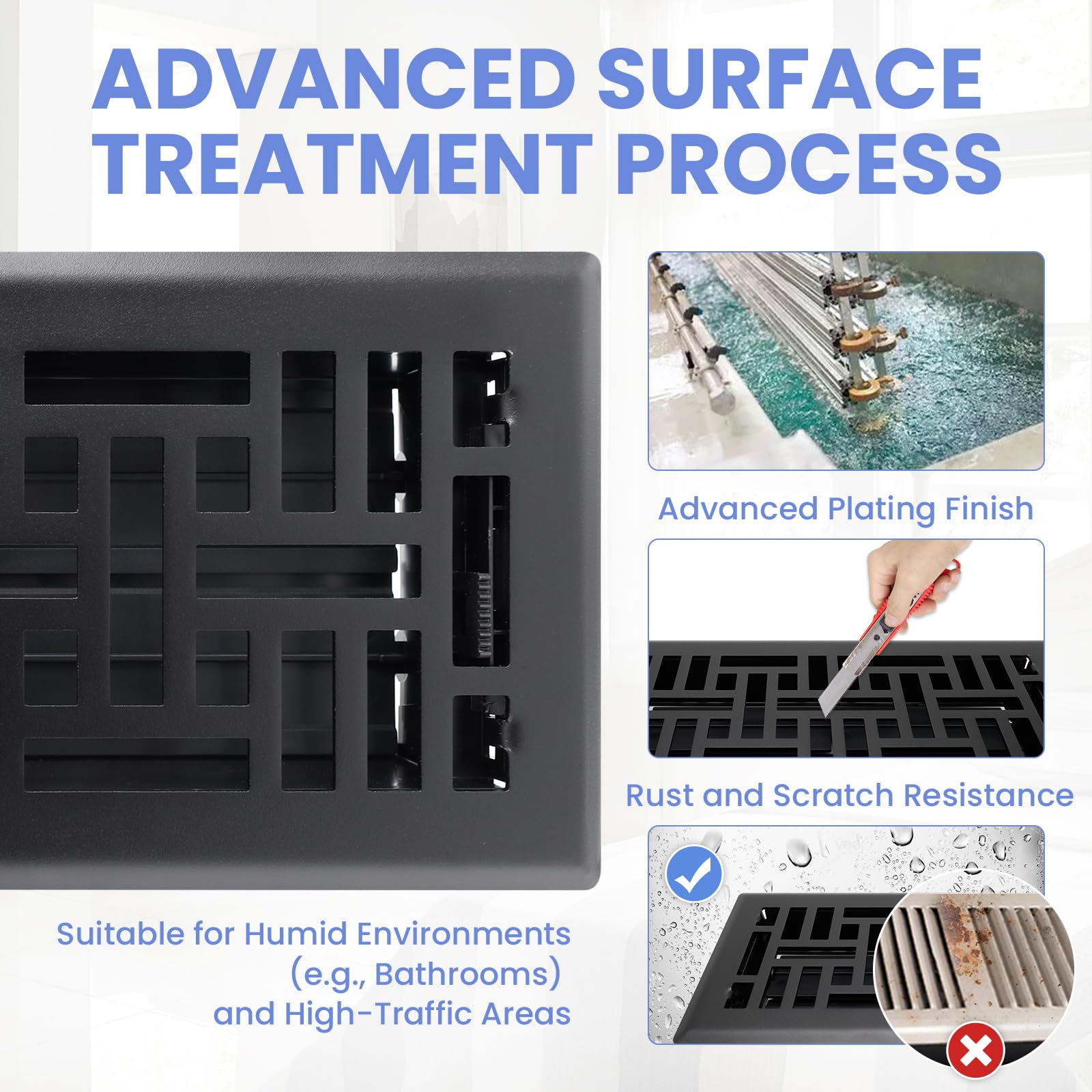 Howeall edge-fold design for seamless floor fit with no tripping hazards