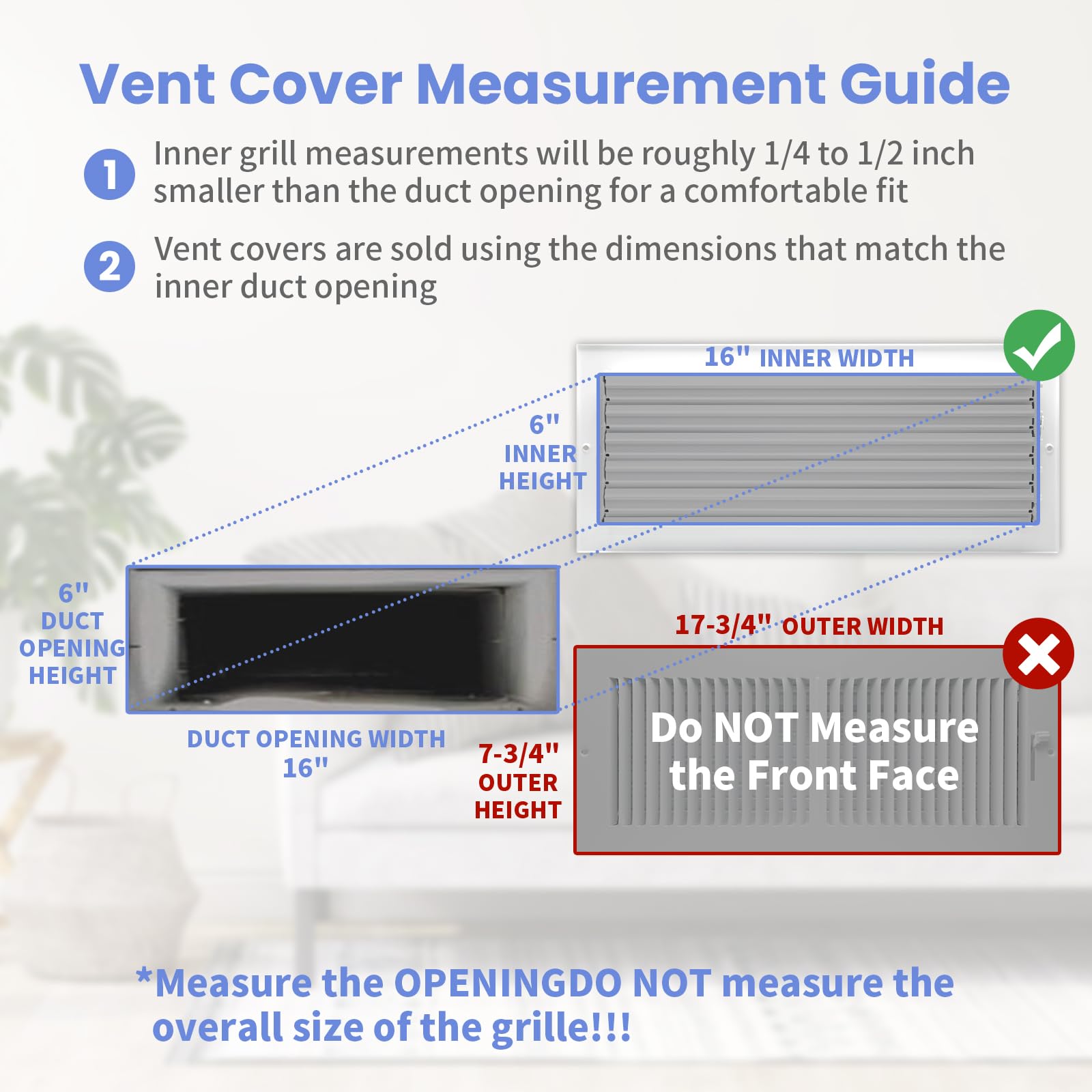 Howeall vent cover enhances energy-efficient airflow in a space