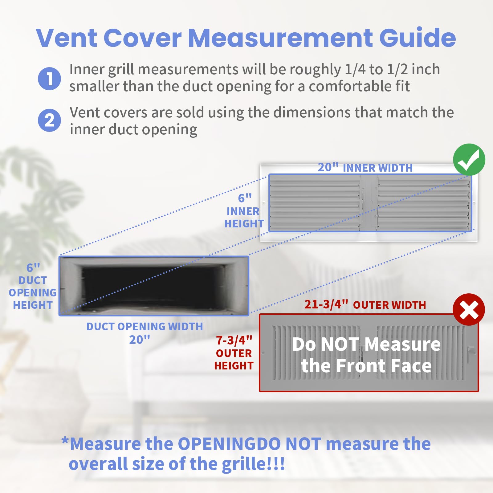 Howeall energy-efficient vent cover optimizes HVAC throughput