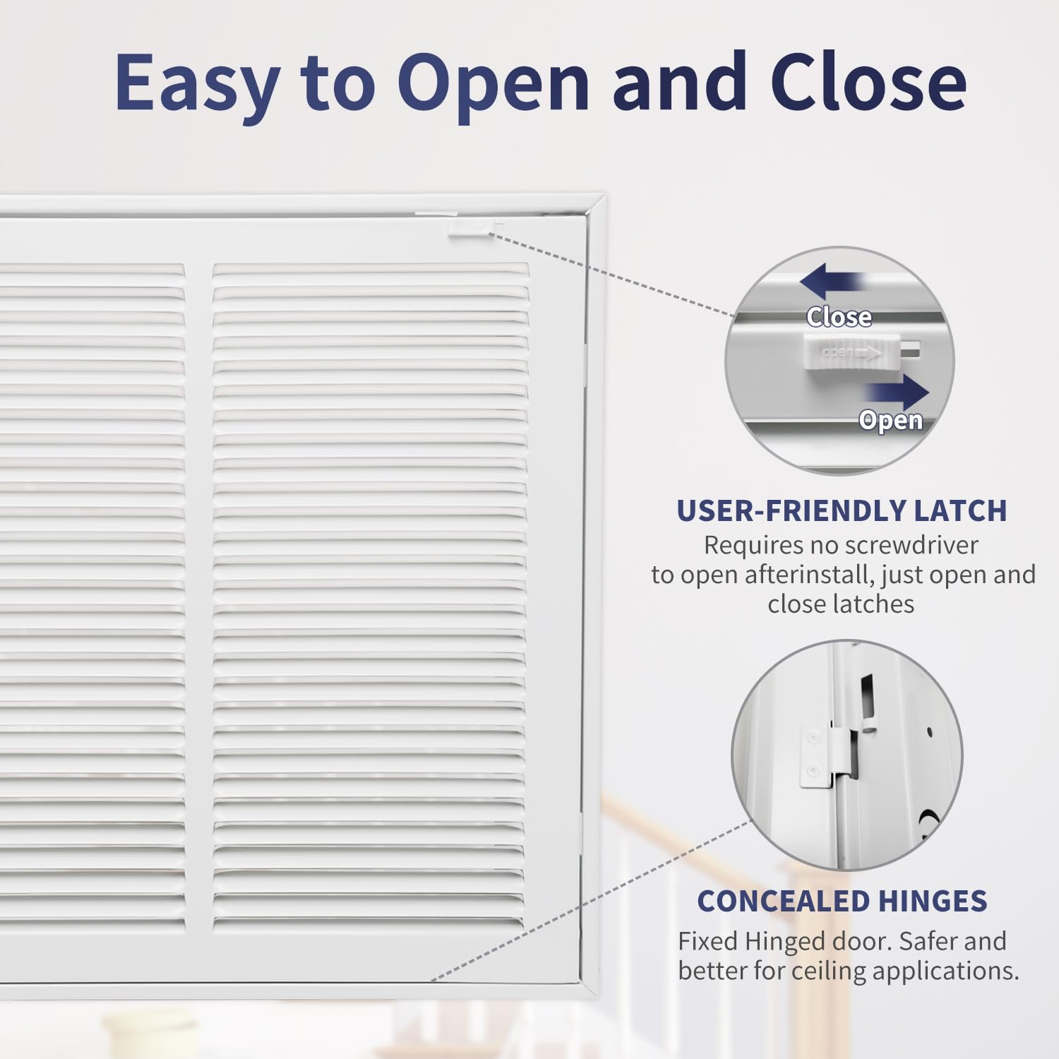 Howeall fifty-degree angled configuration promotes efficient airflow with minimal vibration.
