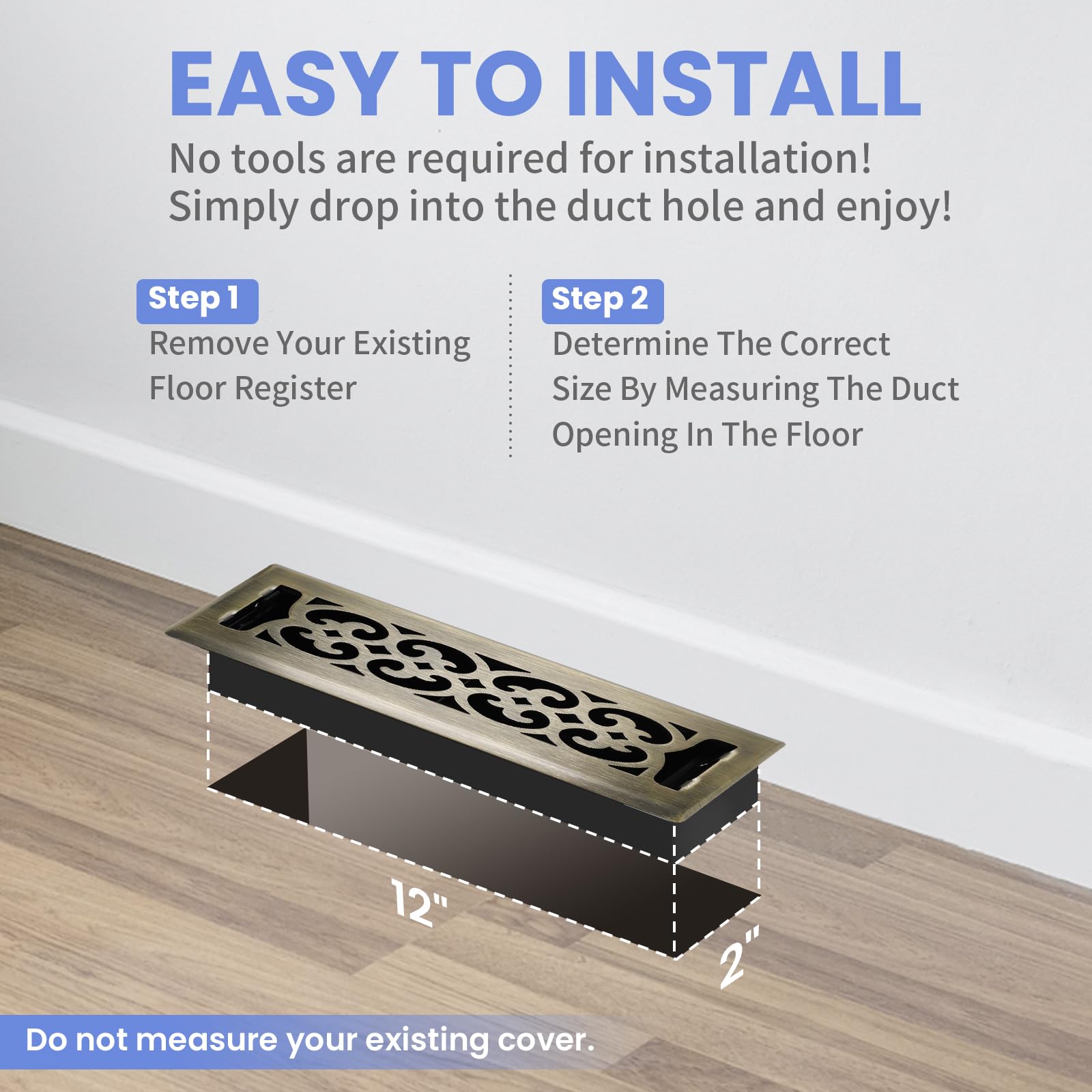 Howeall heavy duty vent supports up to 300 pounds of foot traffic