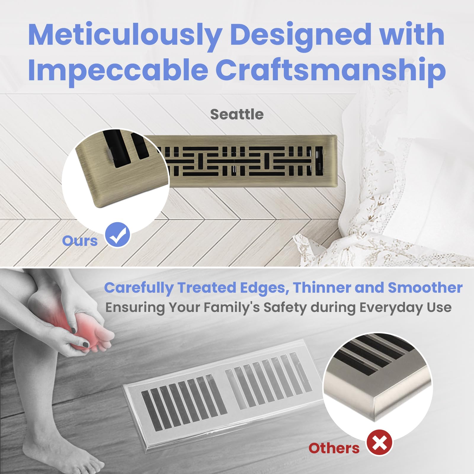 Howeall vent cover includes warranty and care guidance for long-term use.