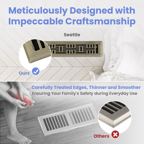 Howeall vent cover includes warranty and care guidance for long-term use.