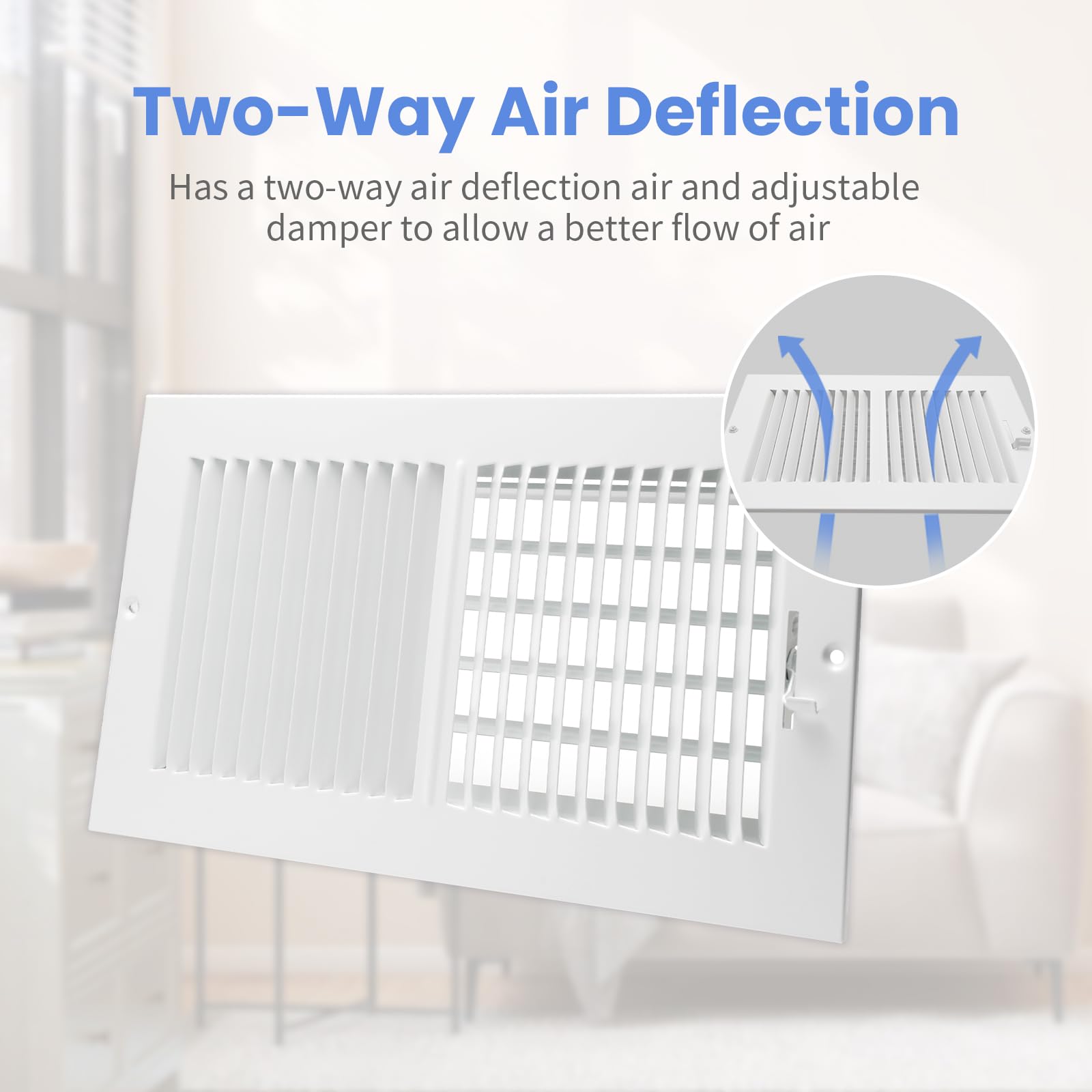 Howeall high-airflow design supports efficient HVAC operation with quieter performance.