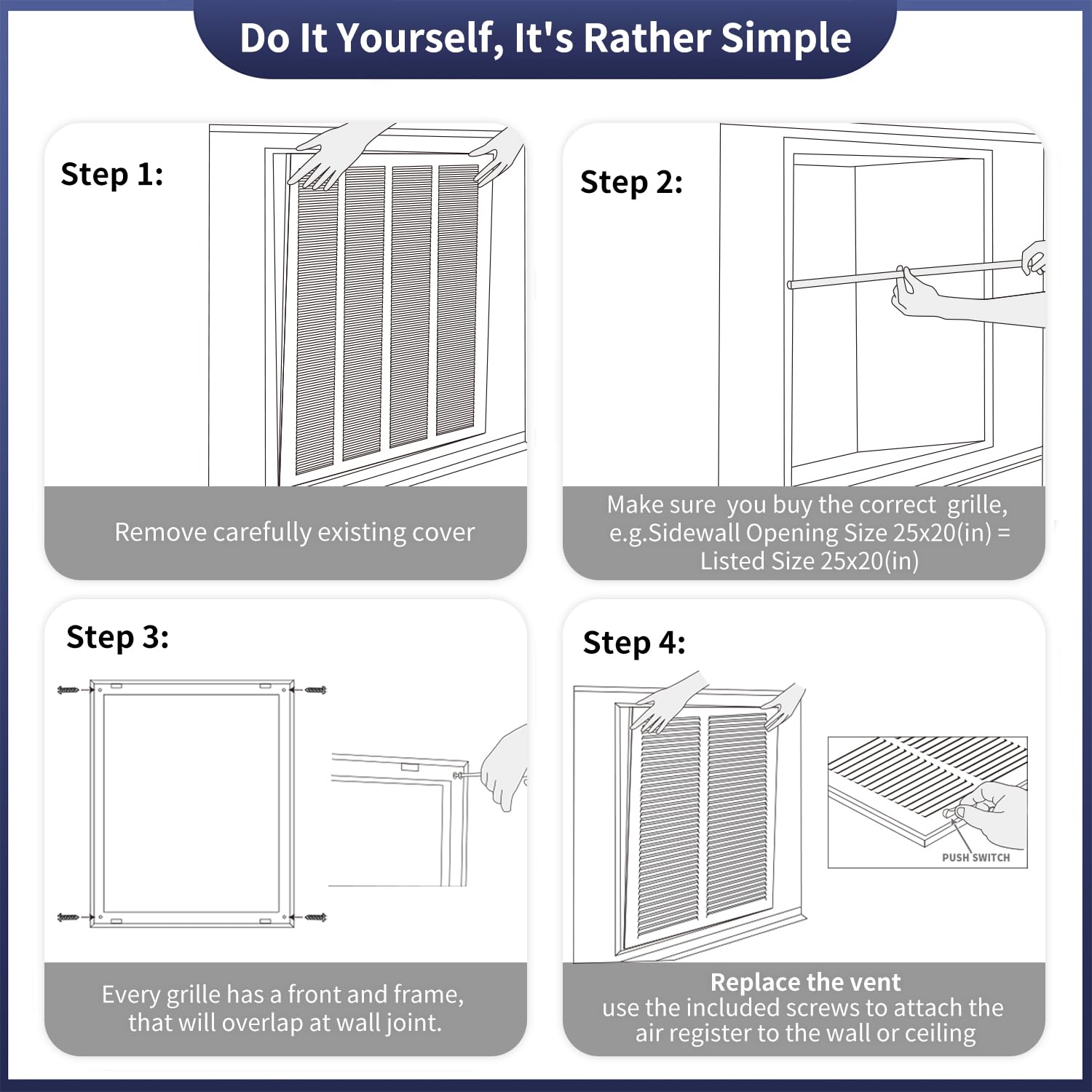 Howeall precise dimensions confirm a perfect 25x20 wall opening fit.