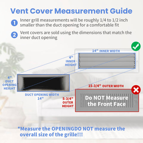 Howeall minimalist white vent cover blends with any decor