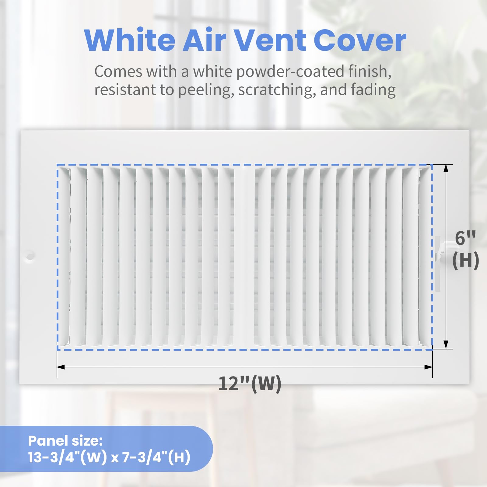 Howeall adjustable multi-shutter damper provides precise airflow control.