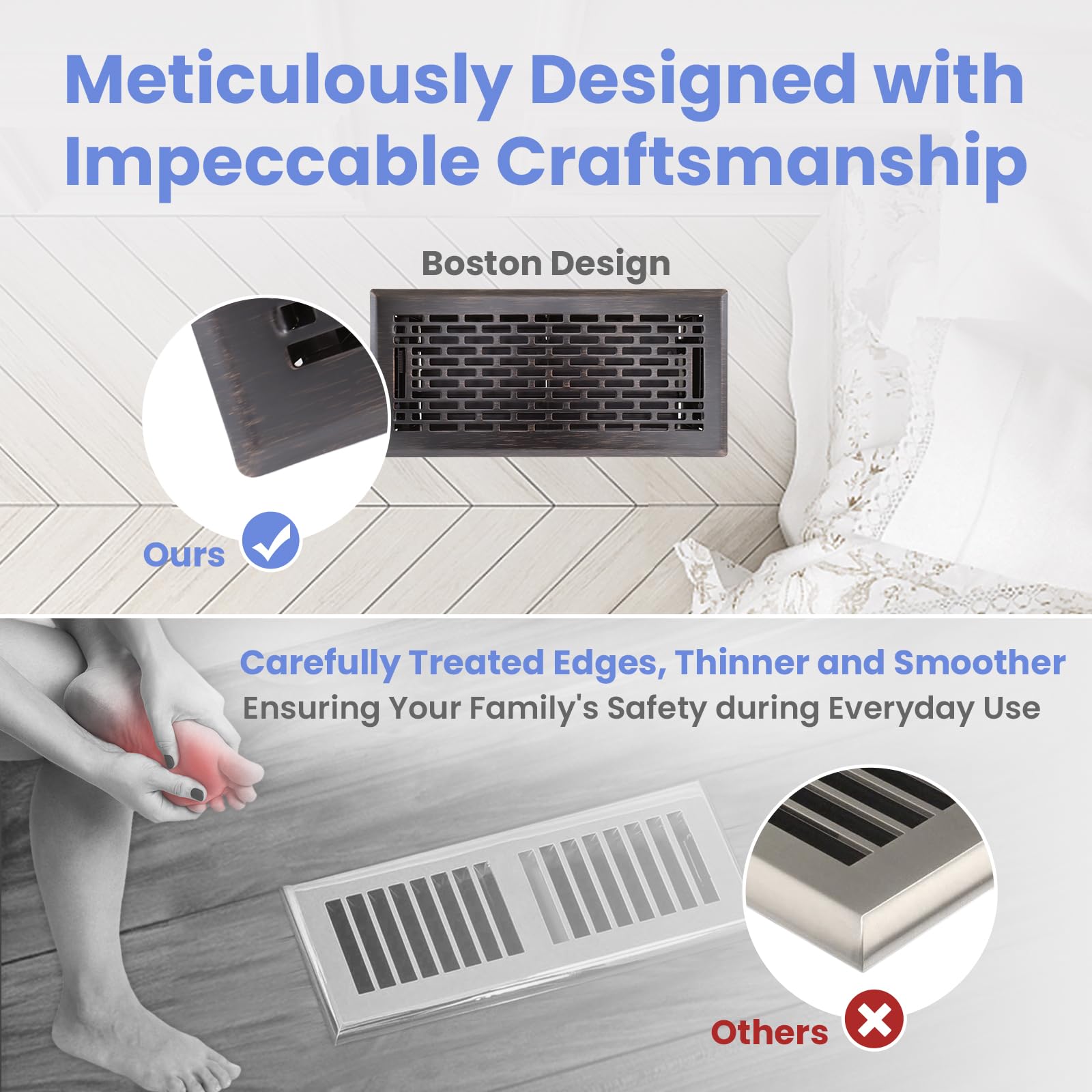 Howeall quiet dampers provide smooth airflow with minimal rattling.