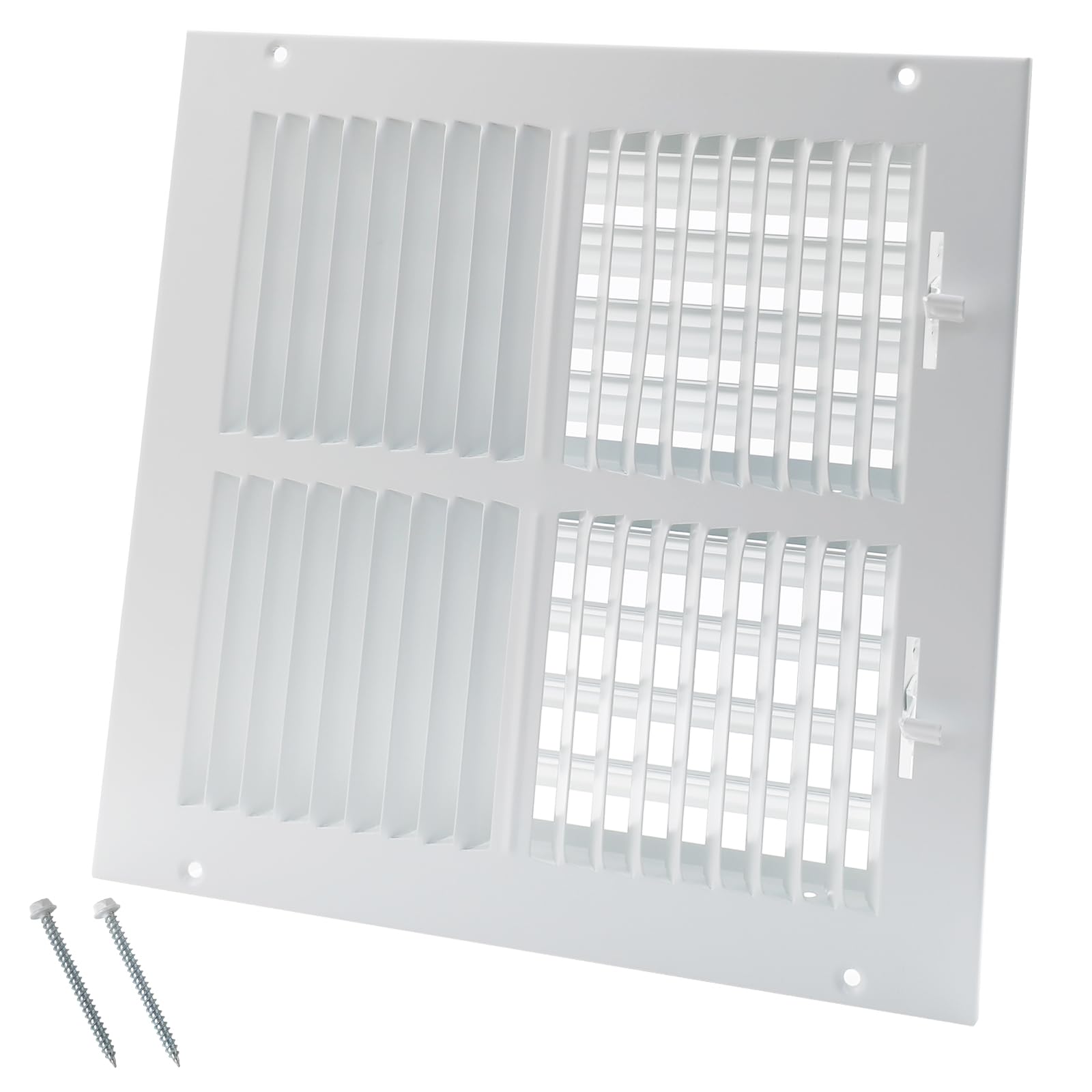 Howeall vent cover with 10x10 duct opening enables clean, flush wall installation.