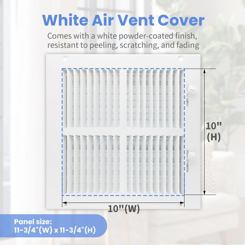 Howeall vent cover includes mounting hardware for quick, tool-free installation.