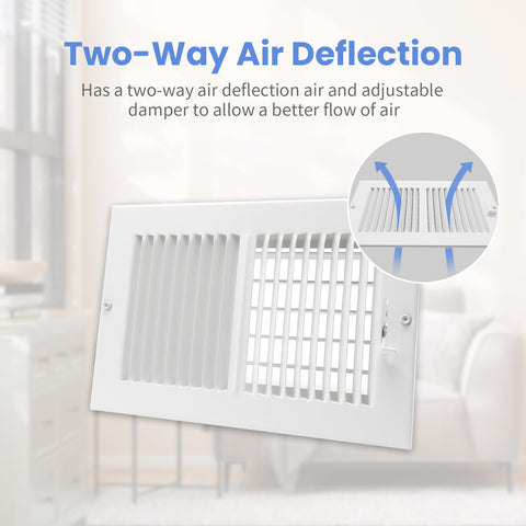 Howeall vent cover white powder coating resists heat and cold for lasting performance.