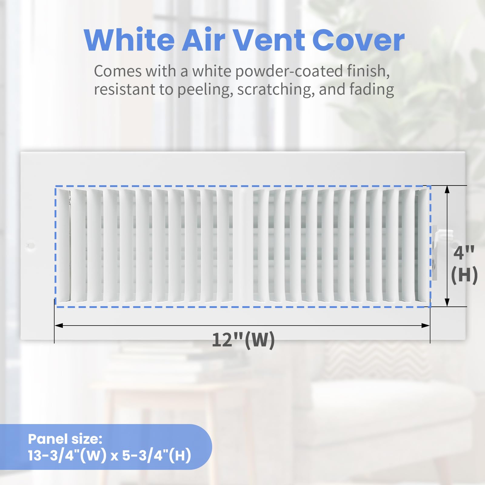 Howeall wall ceiling vent cover with damper enables customizable airflow for different rooms.