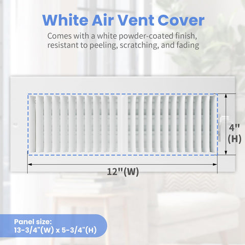 Howeall wall ceiling vent cover with damper enables customizable airflow for different rooms.
