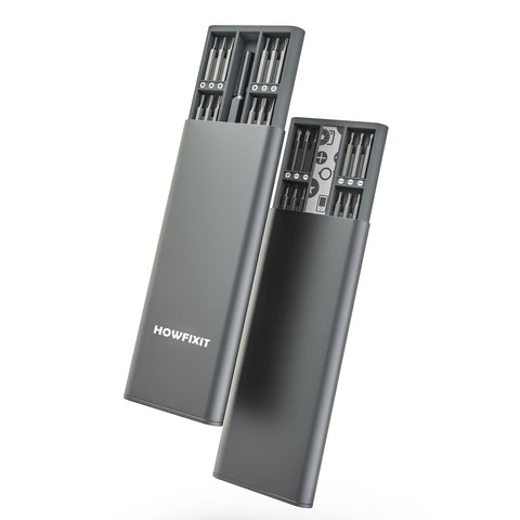 Close-up of HowFixit PRO 48-bit bits made from steel S2 for durability