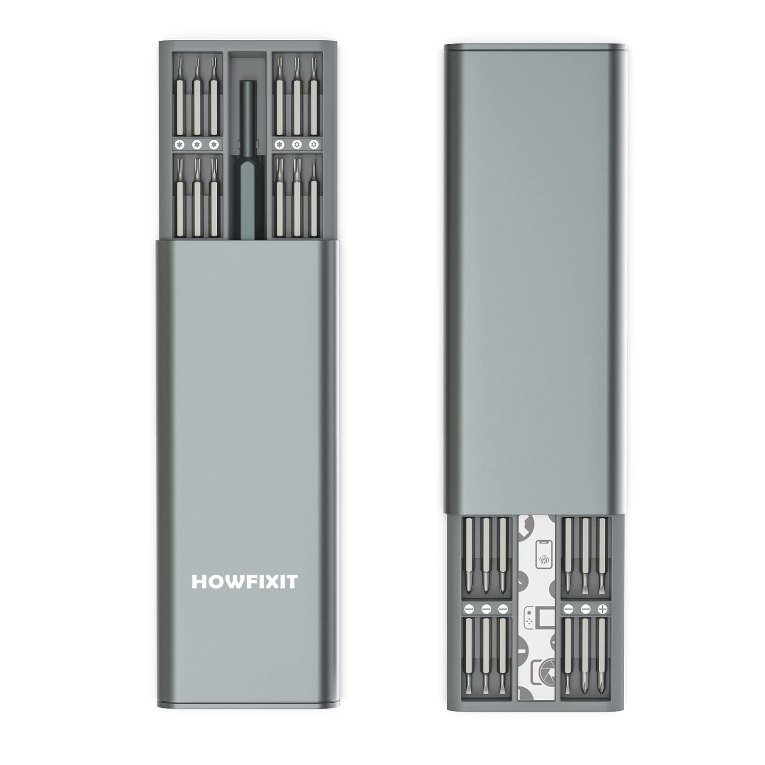 Portable HowFixit PRO 48-bit screwdriver kit designed for on-the-go repairs