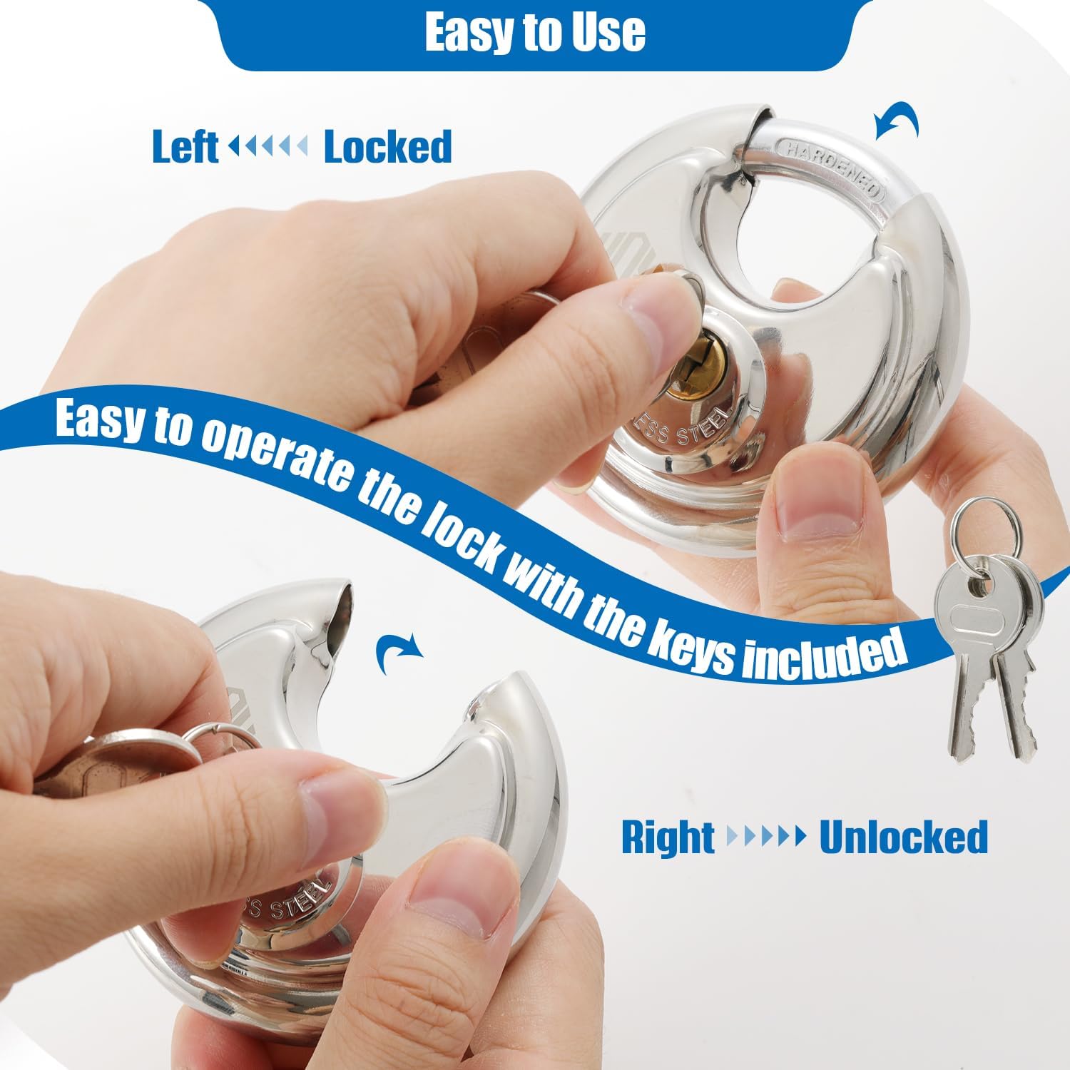 Four HOX keyed-alike padlocks simplify key management across multiple secured items