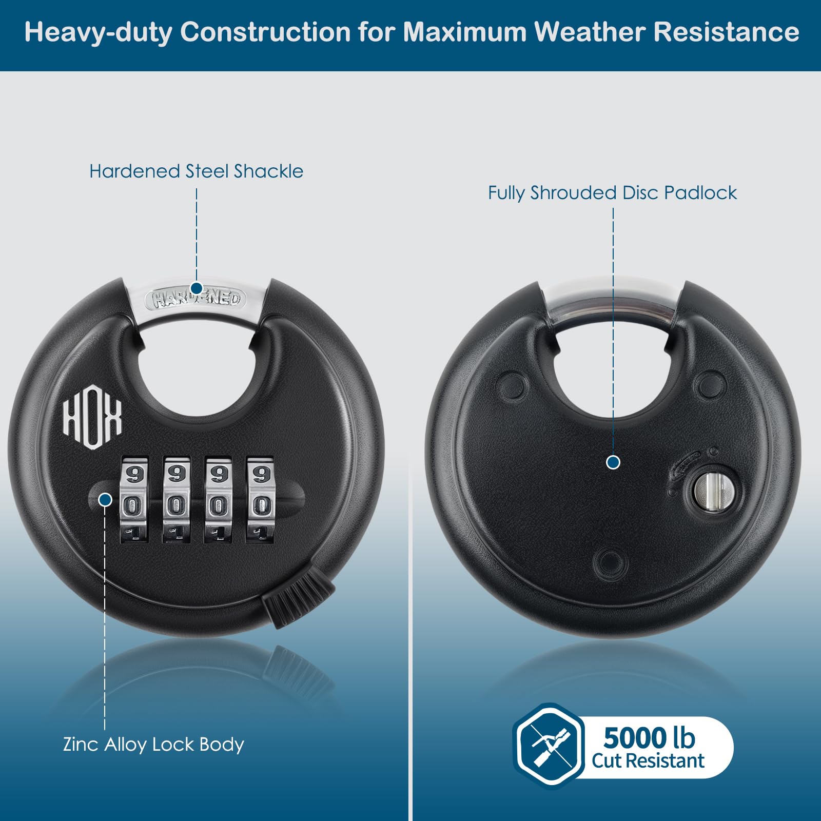 HOX stainless steel shackle withstands weather and corrosion
