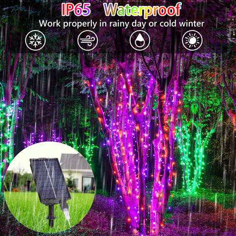 Hozplex 100 LED string brightens trees, fences, or porches