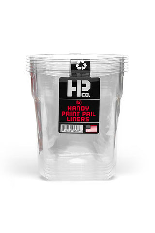 HP CO Handy Pail with magnetic brush holder keeps brush at hand.