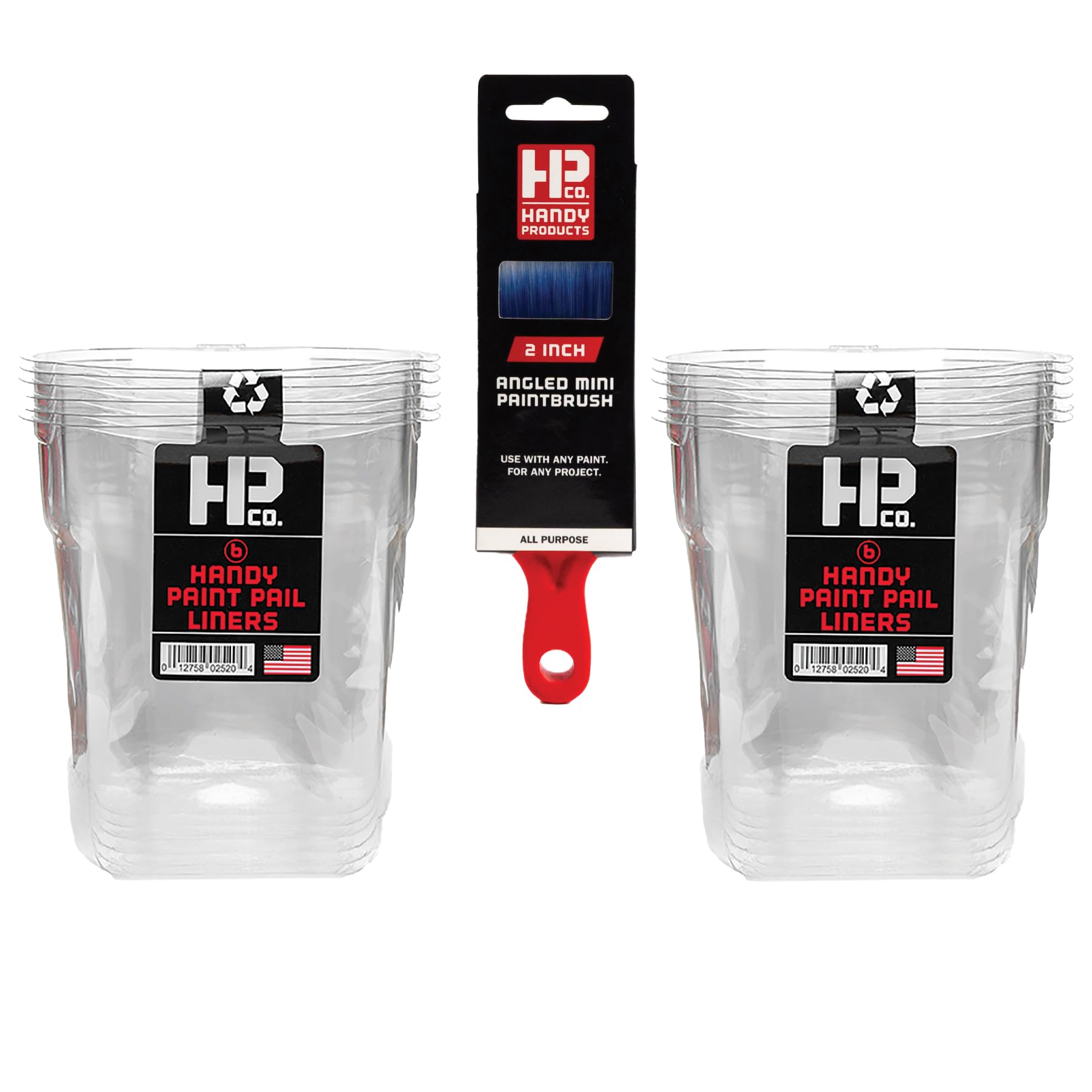 HP CO Handy Paint Pail Liners 12-pack for quick, mess-free disposal after painting