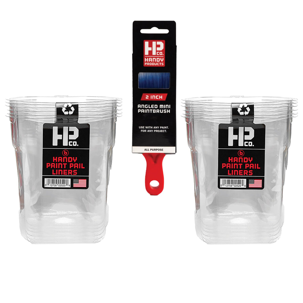 HP CO Handy Paint Pail Liners 12-pack for quick, mess-free disposal after painting