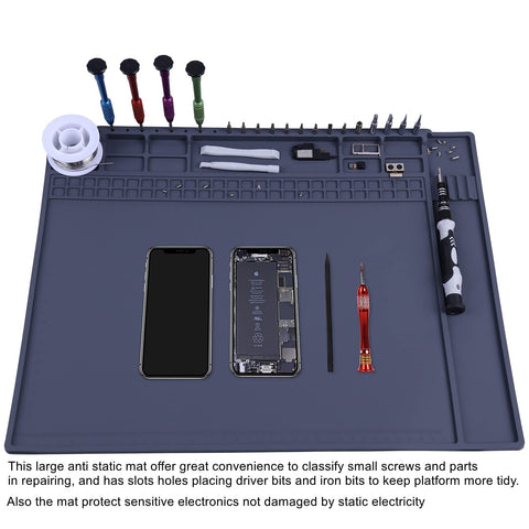 HPFIX mat resists up to 932 degrees Fahrenheit protecting your workspace