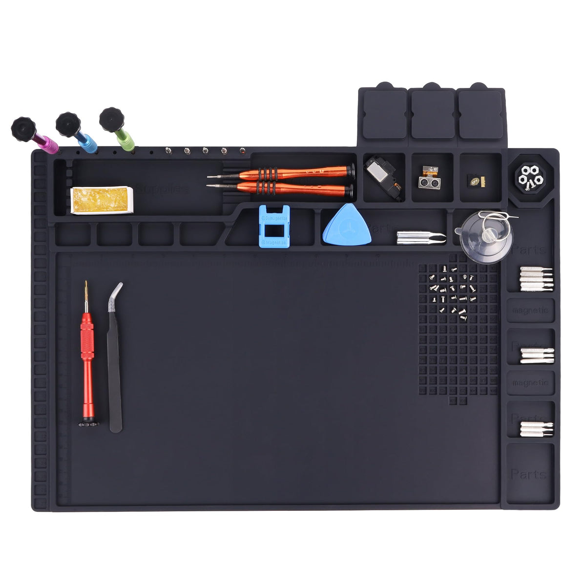 HPFIX Premium Soldering Mat top view highlights expansive work area
