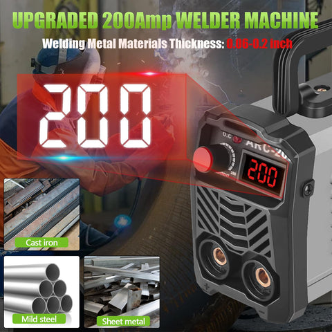 Hpoouo 200Amp stick welder with rods pack—ready to tackle DIY metal projects