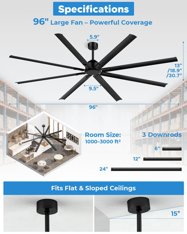 Hpxnionthr ultra-quiet motor delivers powerful cooling with low noise.