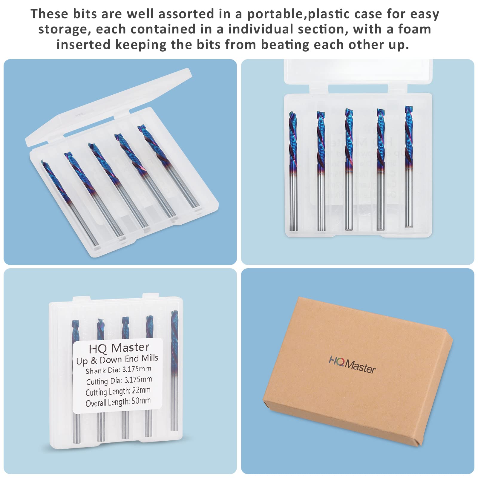 HQMaster 5-piece pack provides versatile bit set.