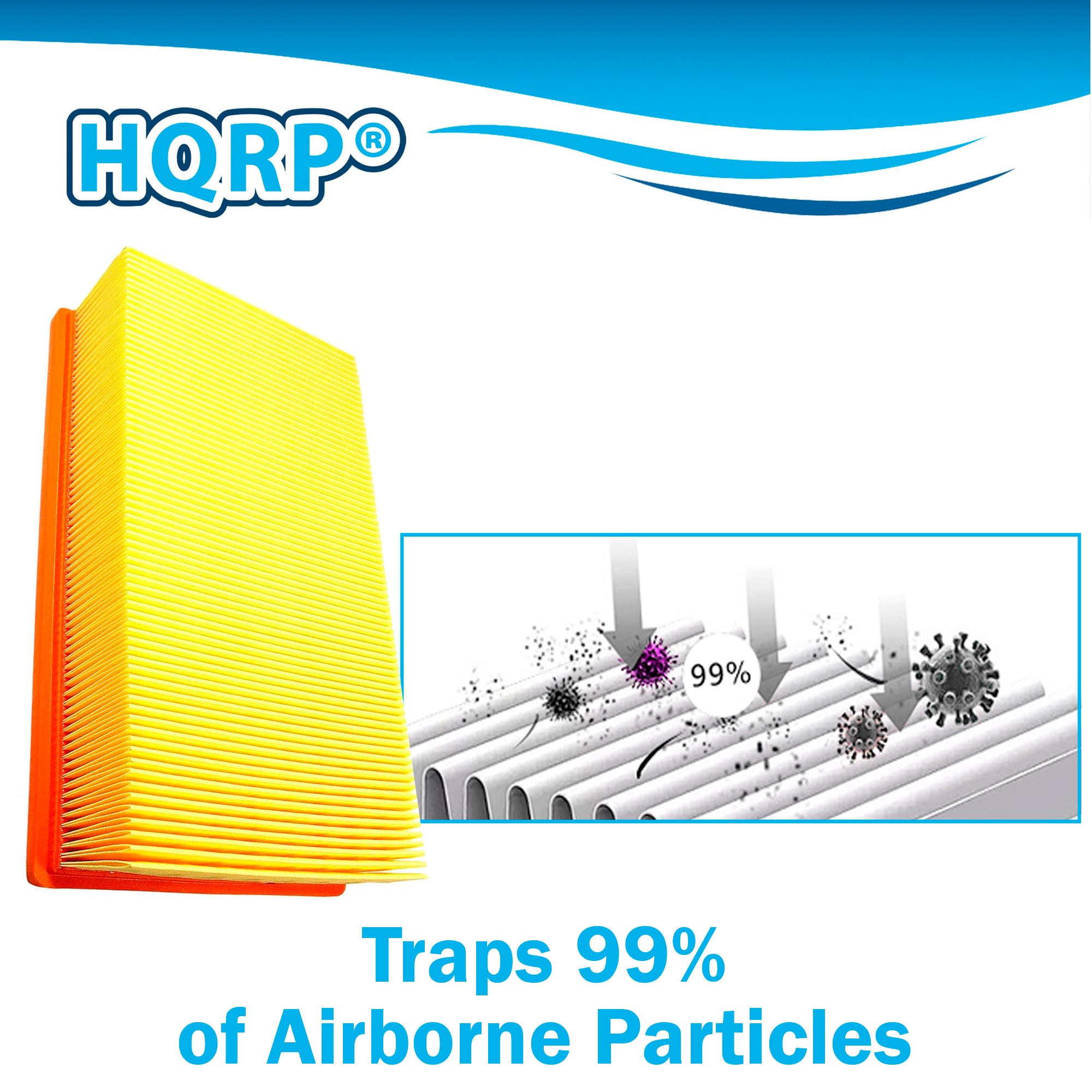 HQRP flat pleated filter for Bosch VAC090S preserves consistent filtration.