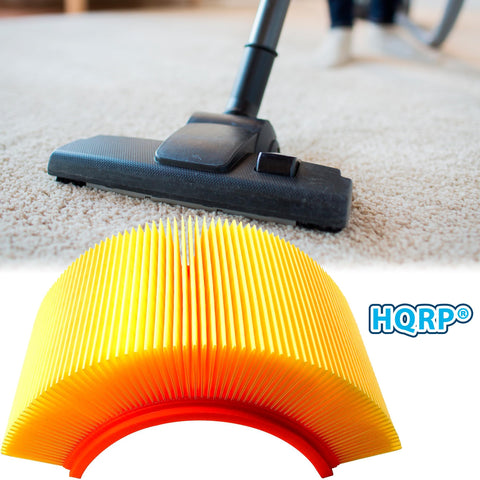 HQRP flat pleated filter for dry dust tasks improves cleanliness.