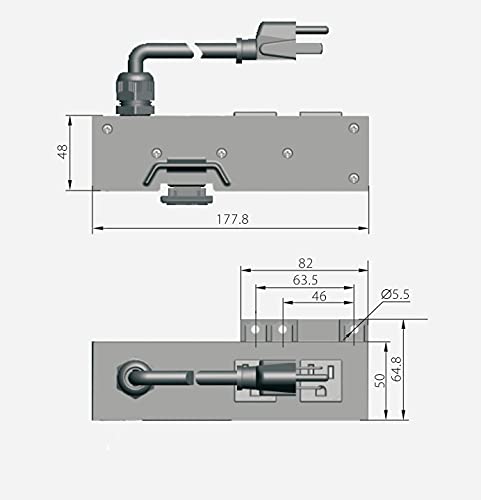 HQRP two independent outlets enable concurrent tool and dust collection tasks