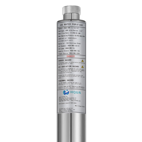 HQUA OWS-12 extra UV bulb included for maintenance convenience