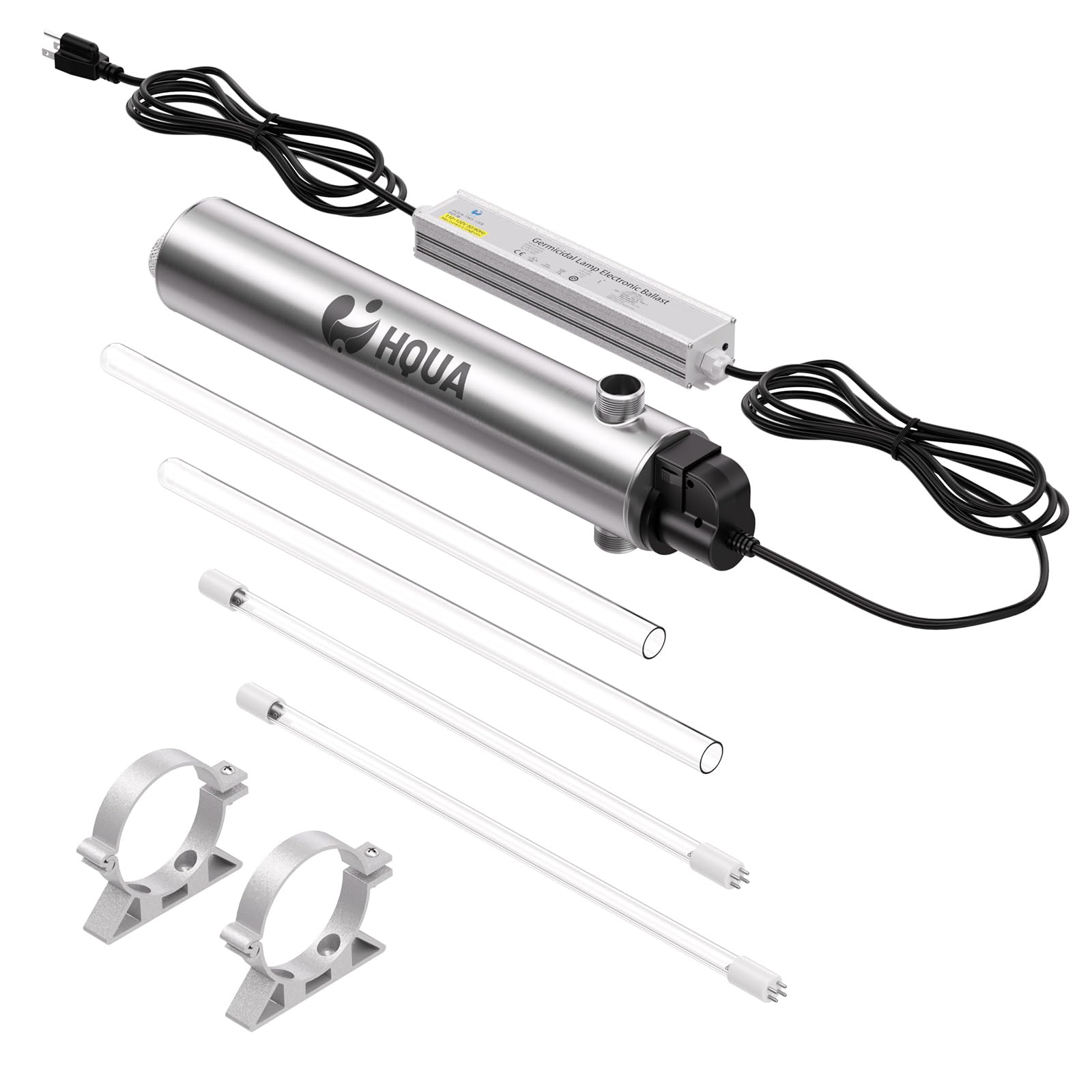 HQUA TWS-121 UV purifier exterior shows compact design for easy installation.