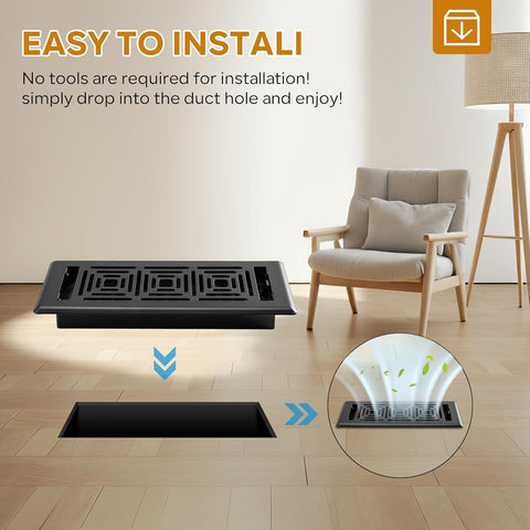 HQZHQZ installation requires no tools, enabling quick, screw-free setup.